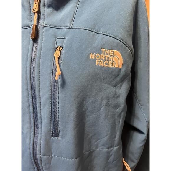 North Face New Women's Shell rock jacket Outdoor Blue Drawstring Bottom Sz L - Picture 2 of 9